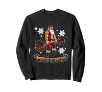 Cool Santa Workout Bodybuilder Merry Liftmas, Juego de Palabras Sudadera