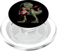 Cool Sarcástico Ilustración T-Rex Dinosaurio Tocando Guitarra PopSockets PopGrip para MagSafe