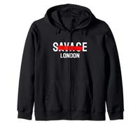 Cool Savage London Illustration Cool Outfit Graphic Fashion Sudadera con Capucha