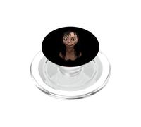 Cool Scary Halloween Ugly Girl Illustration Graphic Designs PopSockets PopGrip para MagSafe