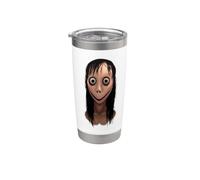 Cool Scary Halloween Ugly Girl Illustration Graphic Designs Vaso térmico de acero inoxidable de doble pared