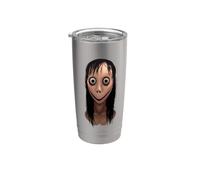Cool Scary Halloween Ugly Girl Illustration Graphic Designs Vaso térmico de acero inoxidable de doble pared