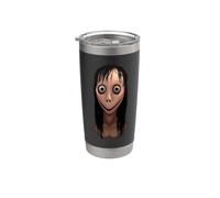 Cool Scary Halloween Ugly Girl Illustration Graphic Designs Vaso térmico de acero inoxidable de doble pared