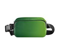 Cool Serenity - Riñonera moderna para mujeres y hombres, gran capacidad, cartera de viaje para ir de compras o correr, Verde (Green Gradient), 1 size