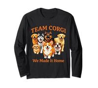 Cool Seven Dogs Funny Corgi Manga Larga