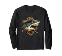 Cool Shark en Wild West Look Manga Larga