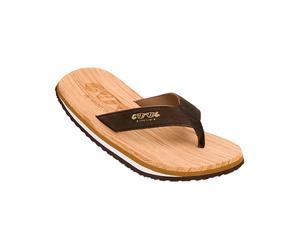 Cool Shoe - Sandalias y chanclas - Original Wood de Cuero - Talla 45-46 - Marrón Marrón 45-46