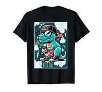 Cool Skate Dino Baby Dinosaur Cartoon for Kids Camiseta