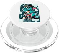 Cool Skate Dino Baby Dinosaur Cartoon for Kids PopSockets PopGrip para MagSafe