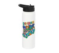 Cool Skateboard 2nd Grado Dude Back to School Boy Student Stainless Steel Insulated Water Bottle