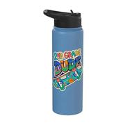 Cool Skateboard 2nd Grado Dude Back to School Boy Student Stainless Steel Insulated Water Bottle