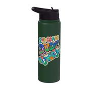 Cool Skateboard 2nd Grado Dude Back to School Boy Student Stainless Steel Insulated Water Bottle