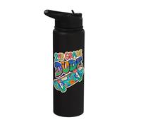 Cool Skateboard 2nd Grado Dude Back to School Boy Student Stainless Steel Insulated Water Bottle