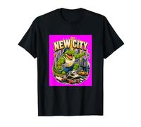 Cool Skateboarding Alligator New City Streetwear Graphic Camiseta