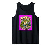 Cool Skateboarding Alligator New City Streetwear Graphic Camiseta sin Mangas