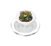 Cool Skateboarding Alligator New City Streetwear Graphic PopSockets PopGrip para MagSafe