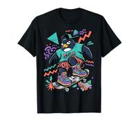Cool Skater Penguin 90s Streetwear Graphic Camiseta