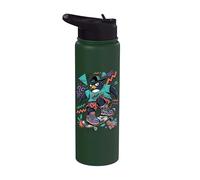 Cool Skater Penguin 90s Streetwear Graphic Stainless Steel Insulated Water Bottle