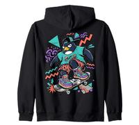 Cool Skater Penguin 90s Streetwear Graphic Sudadera con Capucha