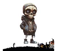 Cool Skeleton Figurines, Figuras De Esqueleto Geniales, Estatua De Calavera De Resina Gótica, Adornos De Escritorio De Estatua De Arte De Resina, Regalo De Creatividad Único Para Hombre Y Mujer-B