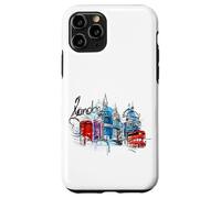 Cool Sketch Hand Drawn London Skyline Landmarks Illustration Carcasa para iPhone 11 Pro