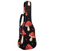 Cool Skulls - Funda acolchada para guitarra acústica con bolsillos ajustables para correa de hombro, Multicolor 03, 42.9x16.9x4.7 in, Mochila informal