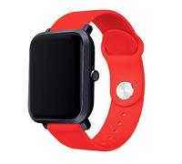 Pulsera Silicona Universal 20mm Amazfit Bip/GTS/Bip Lite/Huawei/Samsung/Oslo (Roja) -
