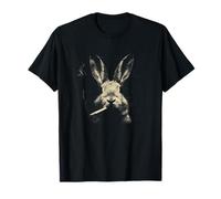 Cool Smoking Bunny Conejo Retro Sketch Vibes Camiseta