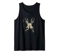 Cool Smoking Bunny Conejo Retro Sketch Vibes Camiseta sin Mangas