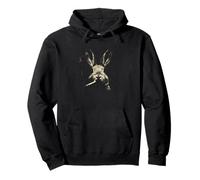 Cool Smoking Bunny Conejo Retro Sketch Vibes Sudadera con Capucha