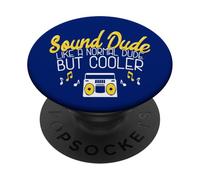 Cool Sound Dude Funny Audio Ingeniero PopSockets PopGrip Adhesivo