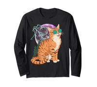 Cool Space Tiger Sunglasses Galaxy Lightning Tiger Manga Larga