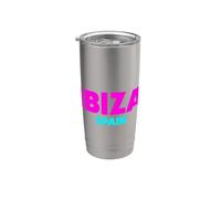 Cool Spain Ibiza Island Illustration Novelty Graphic Designs Vaso térmico de acero inoxidable de doble pared