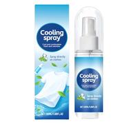 Cool Spray, Body Cooling Mist, 50ml Portable Non-Sticky Hot Weather Liquid Spray, Instant Refreshment for Athletes Men Women Teens Running Hiking Yoga Gym Workout, 1.38x4.8 Inches