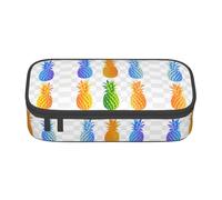 Cool Star River - Bolsa de almacenamiento para oficina de negocios, estuche, estuche para lápices, bolsa de maquillaje, bolsas de cosméticos, Colorful Pineapple, One Size