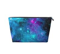 Cool Star River - Bolsa de maquillaje para mujer, impermeable, de piel, para viajes, artículos de tocador, neceser de aseo, Silver, Talla única, Neceser