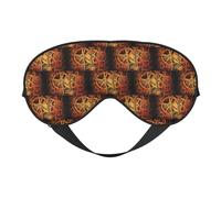 Cool Steampunk Gear - Máscara de ojos suave con impresión de engranajes reversibles para viajes, correa ajustable opaca para dormir