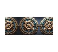 Cool Steampunk Gears - Alfombrilla para teclado y mouse (12 x 31.5 pulgadas), adecuada para computadora, consola, oficina, juegos, estudio, alfombrilla de escritorio extra grande para teclado y mouse