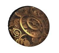 Cool Steampunk Gears - Cubierta de neumático de repuesto resistente a la intemperie, diámetros de neumáticos de 24 a 36 pulgadas, protectores de rueda universales impermeables para remolque, camión