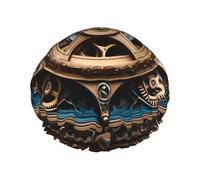 Cool Steampunk Gears Gorro de ducha doble impermeable para mujer, gorro de ducha para baño y hogar, gorro de ducha reutilizable, gorro de ducha para mujer,
