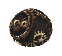 Cool Steampunk Gears - Gorro de ducha ligero para mujeres y hombres, reutilizable, gorro suave y gorro de baño