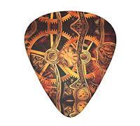 Cool Steampunk Gears - Púas de guitarra clásicas, triangulares, acústicas y eléctricas, para guitarristas, 12 piezas