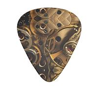 Cool Steampunk Gears - Púas de guitarra clásicas, triangulares, acústicas y eléctricas, para guitarristas, 12 piezas