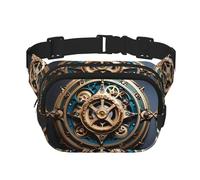Cool Steampunk Gears - Riñonera multifuncional estampada unisex, bolsa de mensajero de moda, bolsa de almacenamiento deportiva de viaje