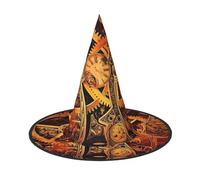Cool Steampunk Gears - Sombrero de bruja de Halloween para adultos, accesorio de disfraz festivo para fiestas, bailes de máscaras, cosplay y carnaval