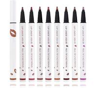 Cool Story Lip L-iner Liquid Lip, nueva fórmula LiP LIneR, 2 en 1, impermeable, de larga duración, lápiz L-iner L-iner, marcador de manchas de labios mate, delineador de labios de larga duración (8