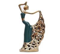 Cool Stuff to Put on Shelves Escultura Abstracta para decoración del hogar Pavo Real Bailarina Estatua de cerámica estatuilla Arte Bailarina Escritorio Aniversario Boda Adornos decoración de la