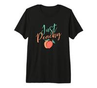 Cool Summer Fruit Retro Just Peachy & Keep it Peachy Graphic Camiseta Premium