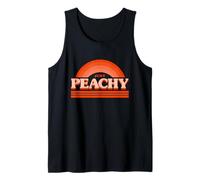 Cool Summer Fruit Retro Just Peachy & Keep it Peachy Graphic Camiseta sin Mangas