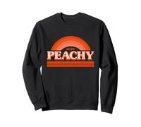 Cool Summer Fruit Retro Just Peachy & Keep it Peachy Graphic Sudadera